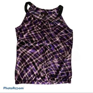 The Limited XS Sleeveless Elastic Hem Blouse